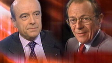 Les anciens Premiers ministres Michel Rocard (socialiste) et Alain Juppé (UMP). (© France 2)