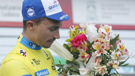 Julian Alaphilippe (Quick-Step) en jaune sur le Tour du Pays basque (LUIS TEJIDO / EFE)