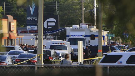 La discothèque gay où a éclaté une fusillade meurtrière à Orlando (Floride), le 12 juin 2016. (SIPANY / SIPA)