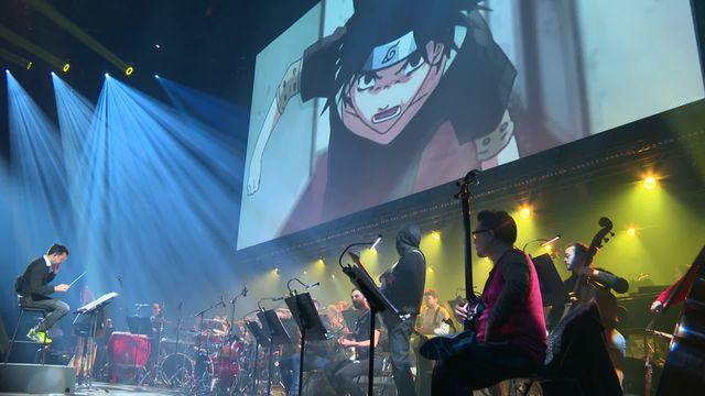 Naruto em concerto cinematográfico sinfónico no Dôme de Paris em outubro de  2023 