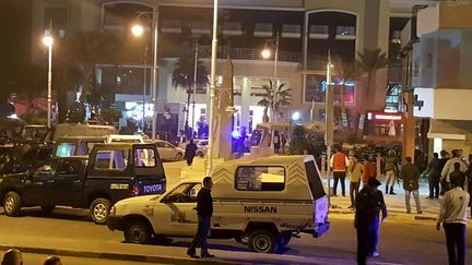 L'hôtel de Hourghada (Egypte), où trois touristes ont été attaqués, le 8 janvier 2016. (REUTERS)