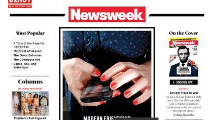 &nbsp; (Capture du site internet de Newsweek)