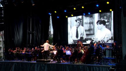 Concert "Sur un air de Pagnol" par l'orchestre national de Cannes à Aubagne (Bouches-du-Rhône), le vendredi 2 août 2024. (FRANCE 3 COTE D'AZUR)