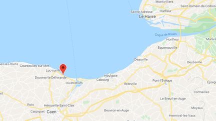 Le naufrage s'est produit au large de Ouistreham (Calavdos). (GOOGLE MAPS)