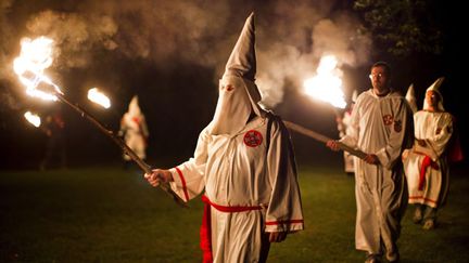 &nbsp; (Le Ku Klux Klan prône la suprématie de la race blanche sur les autres races © Maxppp)