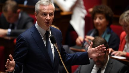 Bruno Le Maire, mercredi 17 octobre 2018 à l'Assemblée nationale. (ERIC FEFERBERG / AFP)