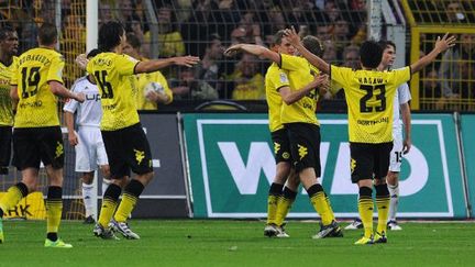 La joie des joueurs du Borussia Dortmund