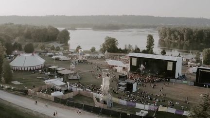 Le festival Woodstower prend place dans le Grand parc Miribel-Jonage à l'est de Lyon.&nbsp; (FRANCEINFO)