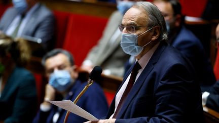 Jean-Louis Bourlanges, le 8 décembre 2020, à l'Assemblée nationale, à Paris. (THOMAS SAMSON / AFP)