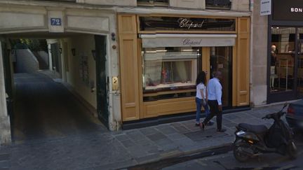 Capture d'&eacute;cran de la bijouterie Chopard, situ&eacute; rue du Faubourg Saint-Honor&eacute;, le 11 d&eacute;cembre 2015. (GOOGLE MAPS)