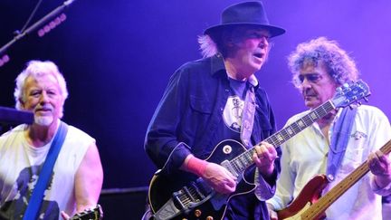 Neil Young &amp; Crazy Horse, le 20 juillet 2013 à Carhaix (Finistère)
 (FRED TANNEAU / AFP)