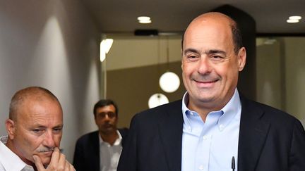 Le chef du Parti démocrate (PD) italien, Nicola Zingaretti, à Rome, le 21 août 2019.&nbsp; (ALBERTO PIZZOLI / AFP)