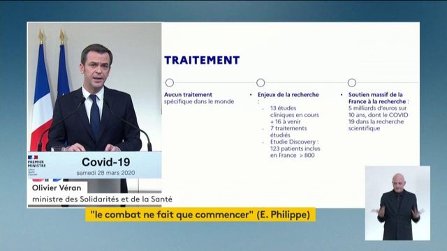 "Il n'existe hélas aucun traitement qui ait fait ses preuves", rappelle Olivier Véran