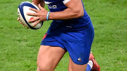 Arthur Vincent, centre du XV de France lors du match du Tournoi des Six Nations face à l'Irlande, le 31 octobre 2020.  (FRANCK FIFE / AFP)