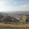 La mine de lignite à ciel ouvert de Garzweiler, en Rhénanie du Nord-Westphalie (Allemagne), le 14 septembre 2021.&nbsp; (VALENTINE PASQUESOONE / FRANCEINFO)