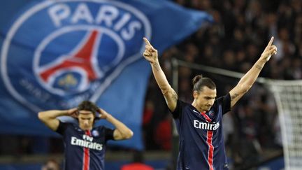 Zlatan Ibrahimovic, meilleur marqueur de l'histoire du PSG (KENZO TRIBOUILLARD / AFP)