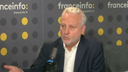 Yves Bigot, directeur général de TV5 Monde, invité de franceinfo jeudi 10 septembre 2020. (FRANCEINFO / RADIOFRANCE)