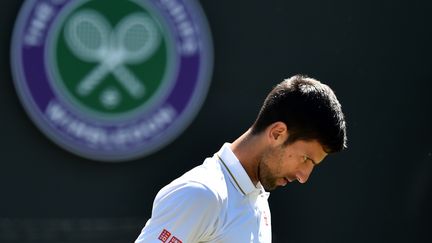 Le Serbe Novak Djokovic, à Wimbledon (Londres), le 2 juillet 2016. (GLYN KIRK / AFP)