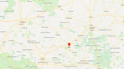 Une trentaine d'inscriptions antisémites ont été découvertes à Blois (Loir-et-Cher), le 14 février 2019. (GOOGLE MAPS / FRANCEINO)