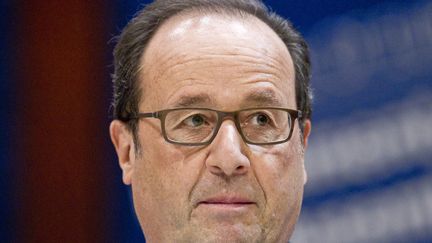 Le président françois Hollande prononce un discours avant l'Assemblée parlementaire du Conseil de l'Europe à Strasbourg, le 11 octobre 2016. (ELYXANDRO CEGARRA / NURPHOTO / AFP)