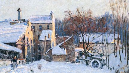 Alfred Sisley, Une cour à Chaville (détail), vers 1879, collection de la famille Curtin (service presse / Musée Marmottan Monet)
 (-)