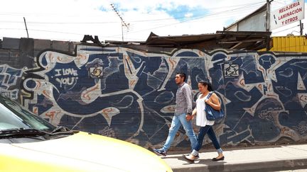 Dans une rue de Bogota, en Colombie. (BENJAMIN ILLY / RADIO FRANCE)