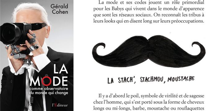 Couverture et extrait de "La mode comme observatoire du monde qui change" de Gérald Cohen aux éditions L'Editeur 
 (DR)