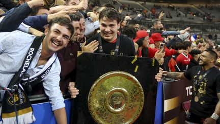 Antoine Dupont lors de la victoire en finale du Top 14 face à la Rochelle le 25 juin 2021. (JEAN CATUFFE / JEAN CATUFFE)