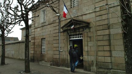 L'arrière de la maison d'arrêt de Guéret (Creuse), en 2006.&nbsp; (MAXPPP)