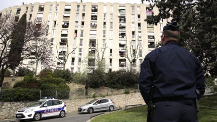 Le 3 avril 2015 dans la cit&eacute; de la Castellane, &agrave; Marseille. (MAXPPP)