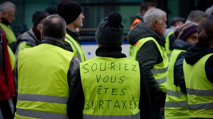 Des "gilets jaunes" manifestent à Caen (Calvados) le 29 décembre 2019. (MAXPPP)