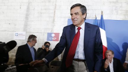 Fran&ccedil;ois Fillon, le 21 septembre 2014, &agrave; Piscop (Val-d'Oise) (THOMAS SAMSON / AFP)