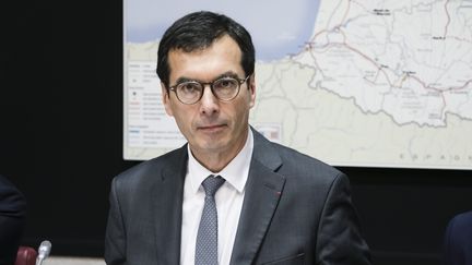 Jean-Pierre Farandou, le nouveau patron de la SNCF, à l'Assemblée nationale à Paris, le 2 octobre 2019. (VINCENT ISORE / MAXPPP)