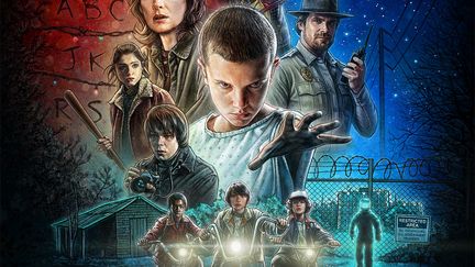 L'affiche française de Stranger Things disponible sur Netflix. (NETFLIX)