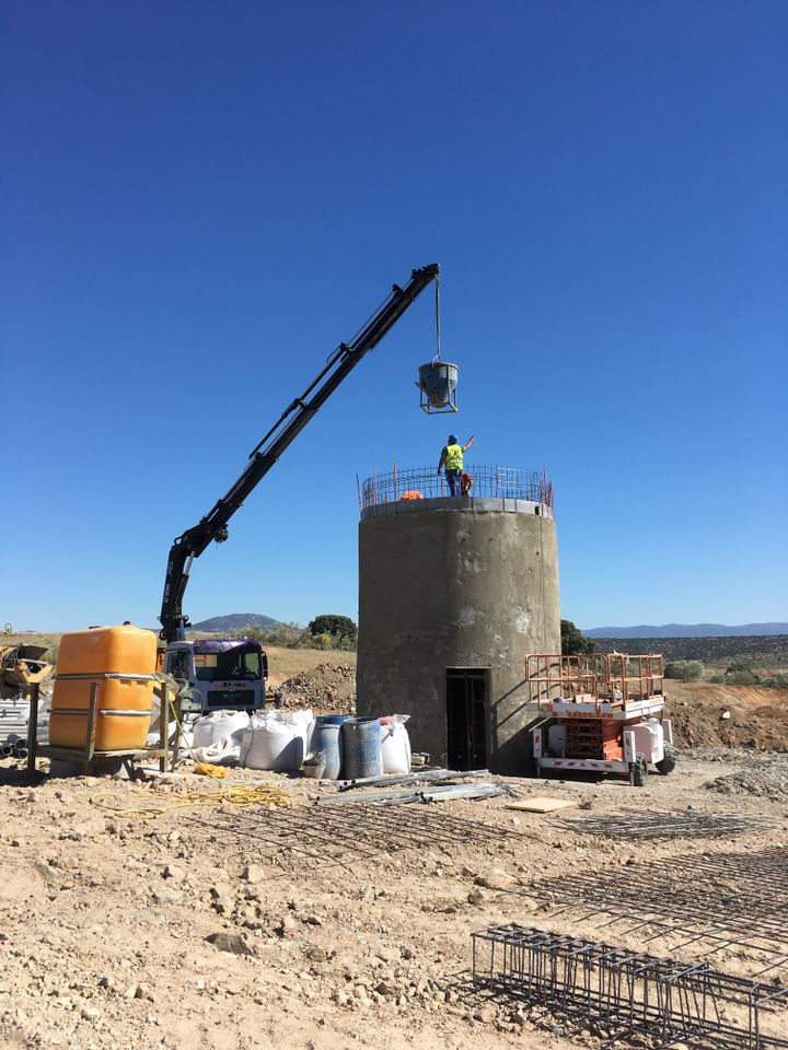 Le moulin du Puy du Fou espagnol en construction (Valérie Gaget)