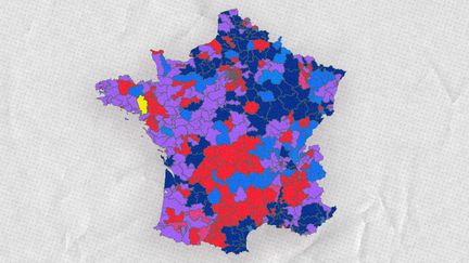 Découvrez dans notre carte interactive les résultats définitifs du premier tour des élections législatives 2022, circonscription par circonscription.&nbsp; (FRANCEINFO)