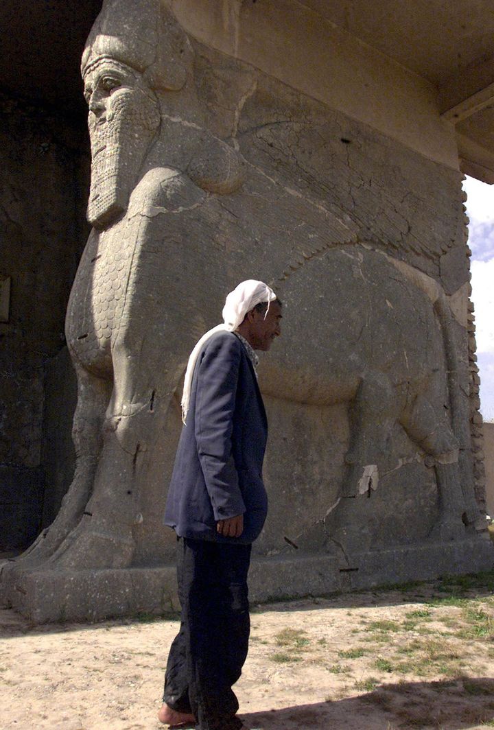 Sur le site archéologique de Nimroud, en 2001
 (KARIM SAHIB / AFP)