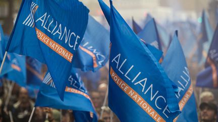 Manifestation de policiers à Paris, le 2 octobre 2019. (JAN SCHMIDT-WHITLEY/LE PICTORIUM / MAXPPP)