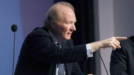 L'ancien ministre de l'Int&eacute;rieur Brice Hortefeux, lors d'une rencontre de l'association des Amis de Nicolas Sarkozy, le 20 f&eacute;vrier 2013. (PATRICK KOVARIK / AFP)