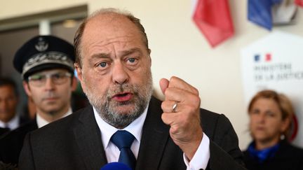 Eric Dupond-Moretti, le ministre de la Justice, au Pontet (Vaucluse), le 28 juillet 2023. (CHRISTOPHE SIMON / AFP)