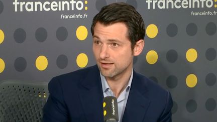 Le vice-président et porte-parole du Medef Fabrice Le Saché, sur franceinfo. (FRANCEINFO)