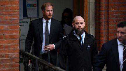 Le prince Harry, le 28 mars 2023 à Londres (Royaume-Uni). (DANIEL LEAL / AFP)