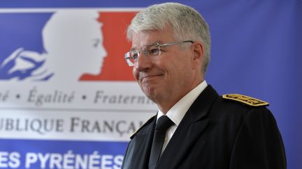 Eric Morvan, directeur général de la Police nationale, le 3 octobre 2016, à Pau (Pyrénées-Atlantiques). (GAIZKA IROZ / AFP)