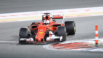 Le pilote allemand Sebastian Vettel (Ferrari). (AYMAN YAQOOB / ANADOLU AGENCY)