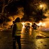 Un "gilet jaune" lors de la mobilisation parisienne, avenue Kleber, le 1er décembre 2018. (YANN CASTANIER / HANS LUCAS)