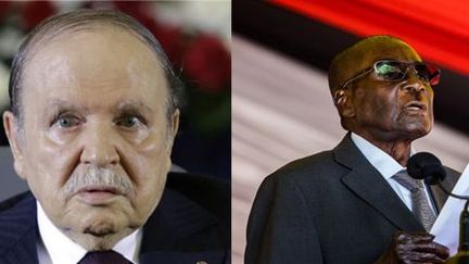 Les présidents algérien Abdelaziz Bouteflika et zimbabwéen Robert Mugabe  (Reuters/ Loufi Larbi et Philipon Bulawayo)