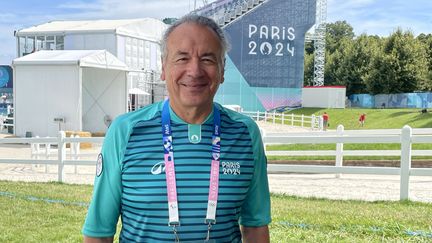 Pierre Durand, champion olympique en 1988 et bénévole pour les Jeux de Paris. Août 2024 (YVES MAUGUE / RADIO FRANCE)