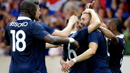 &nbsp; (Les Bleus juste avant la Coupe du Monde lors du match face à la Jamaïque © Maxppp)