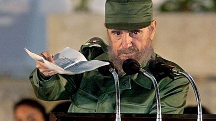 Fidel Castro, alors président de Cuba, en 1999 (ADALBERTO ROQUE / AFP)