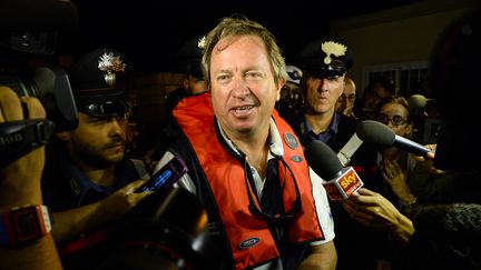 Le Sud-Africain Nick Sloan, responsable de l'op&eacute;ration de redressement du Costa Concordia, le 17 septembre 2013. (ANDREAS SOLARO / AFP)